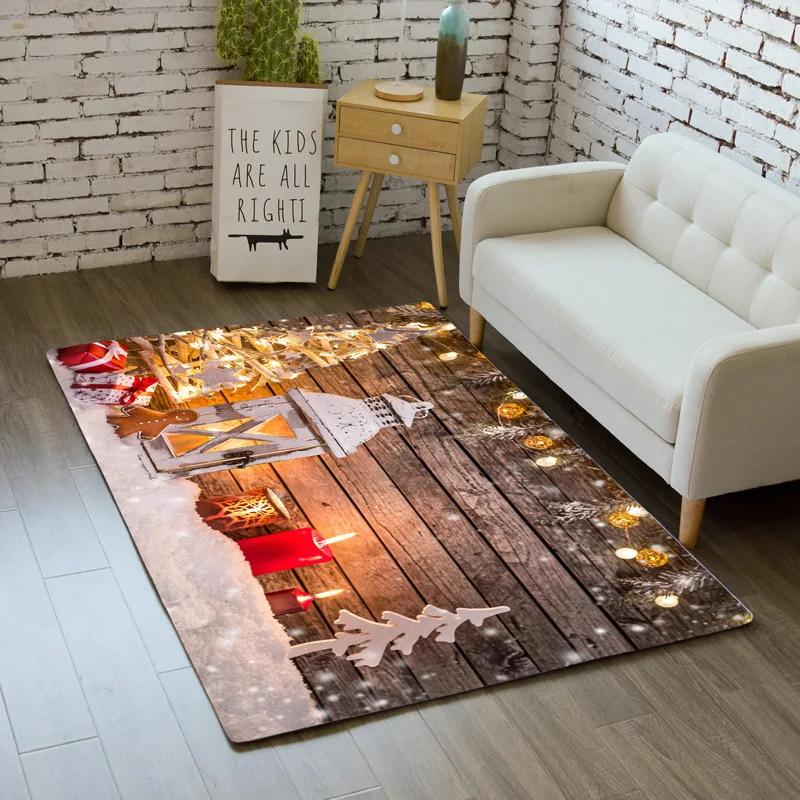 Рождественский Декор Спальня детский игровой коврик из мягкой фланели анти-slipe