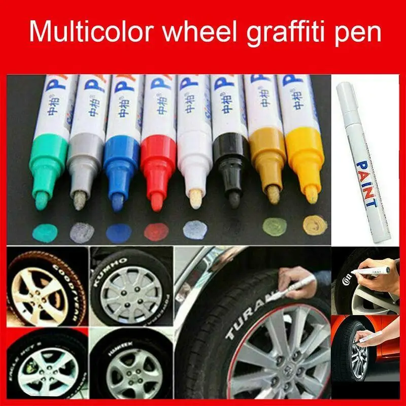 Car Tire Marking Pen Waterproof Permanent Paint Marker Rubber Tyre 11 For Auto Color |