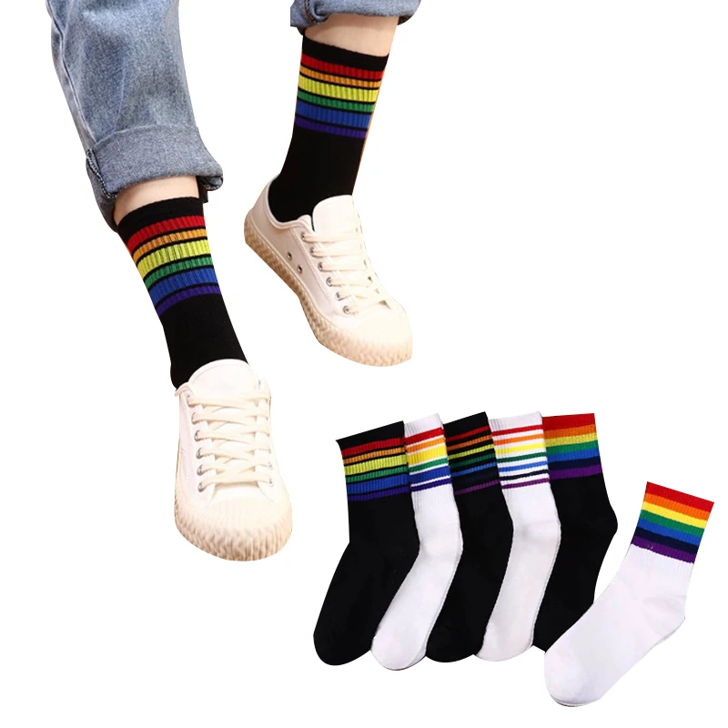

High Quality Fashion Men's Breathable Basketball Long White Socks Cotton Unisex Harajuku Mens Middle Tube Flexibility Women Sock