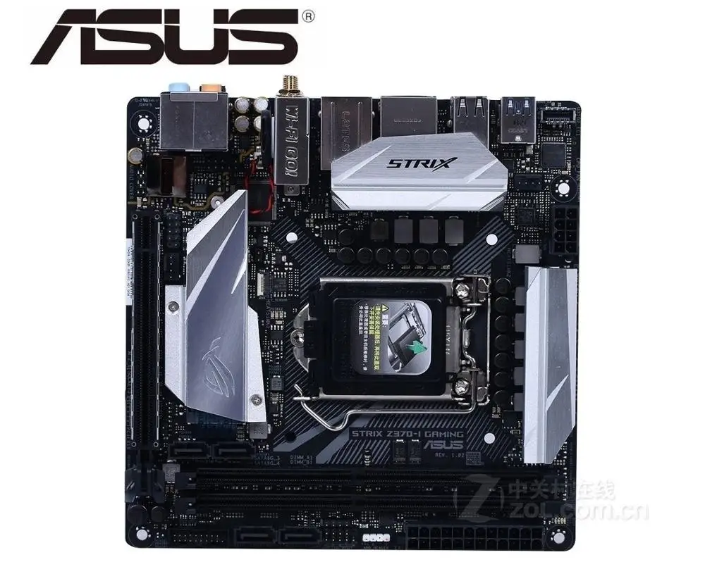 Б/у оригинальная материнская плата для ноутбука ASUS ROG STRIX Z370 I игровой разъем LGA 1151