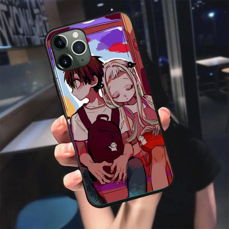 

FHNBLJ Anime Toilet-Bound Hanako-kun Phone Case For Black-Iphone 5 5s se 6 6s 7 8 11 12 X Xs Xr Pro Plus Max Mini Cover