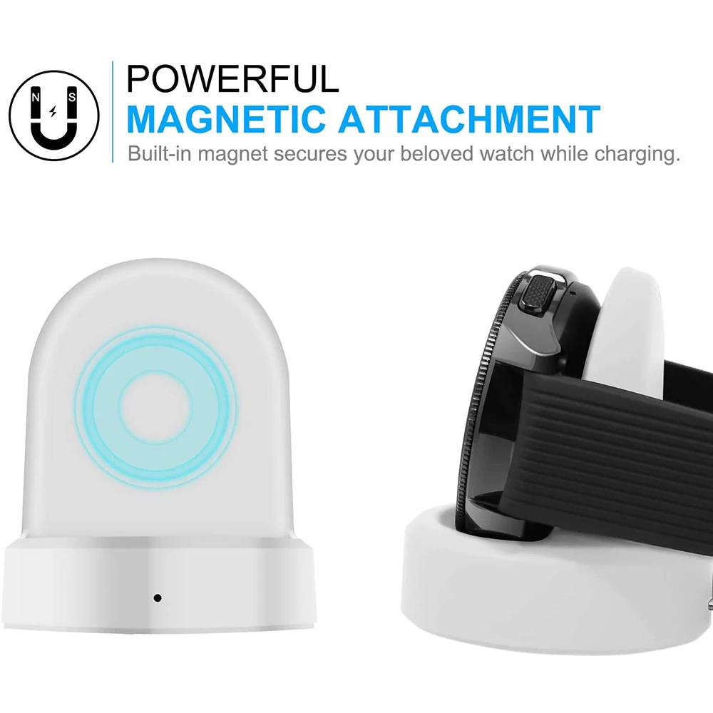 fivetech wireless fast charger base for samsung galaxy watch 42mm 46mm galaxy watch 3 active 2 watch charging cable charges free global shipping