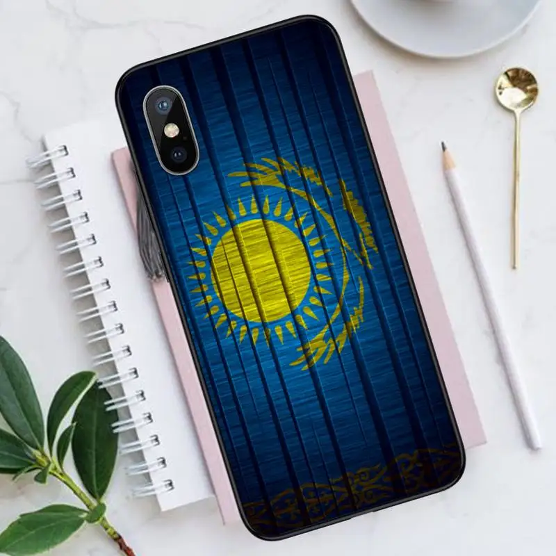 

Kazakhstan flag Symbol Phone Case for iPhone 11 12 mini pro XS MAX 8 7 6 6S Plus X 5S SE 2020 XR Luxury brand shell funda