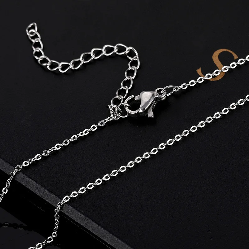 

2021 Classic Moon Star Pendant Necklace Women Wedding Gift Stainless Steel Chain Choker Necklaces For Women Jewelry
