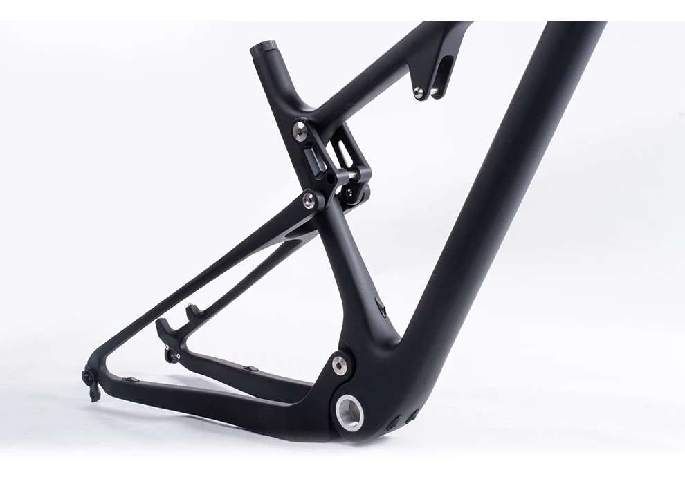 BXT New Full Suspension Carbon Mountain 29er MTB Bike Frame BSA 142X12mm 148*12mm Suspension Frame Travel 100mm Free Shipping