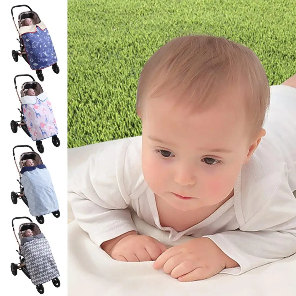 

Baby Travel Blanket Ultra Soft Stroller Blanket For Infant Stroller Pram Car Seat Versatile Windproof Waterproof Warm Stroller