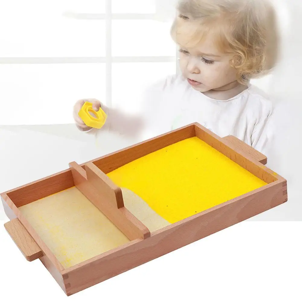 

2021 New Montessori Baby Toy SAND Tray Early Childhood Education Preschool Training Learning Toys