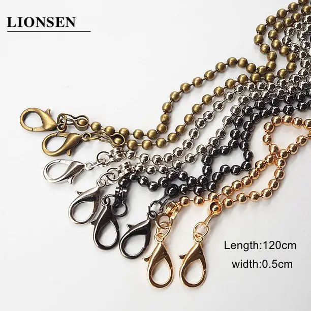 Ремешок Lionsen 120 см/60 см с металлической застежкой цепочка для сумочки ручка через