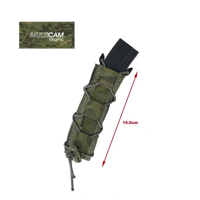 

TMC Open Top Molle Clip Single SMG MP7 Magazine Pouch Multicam Black Tropic(SKU051461)