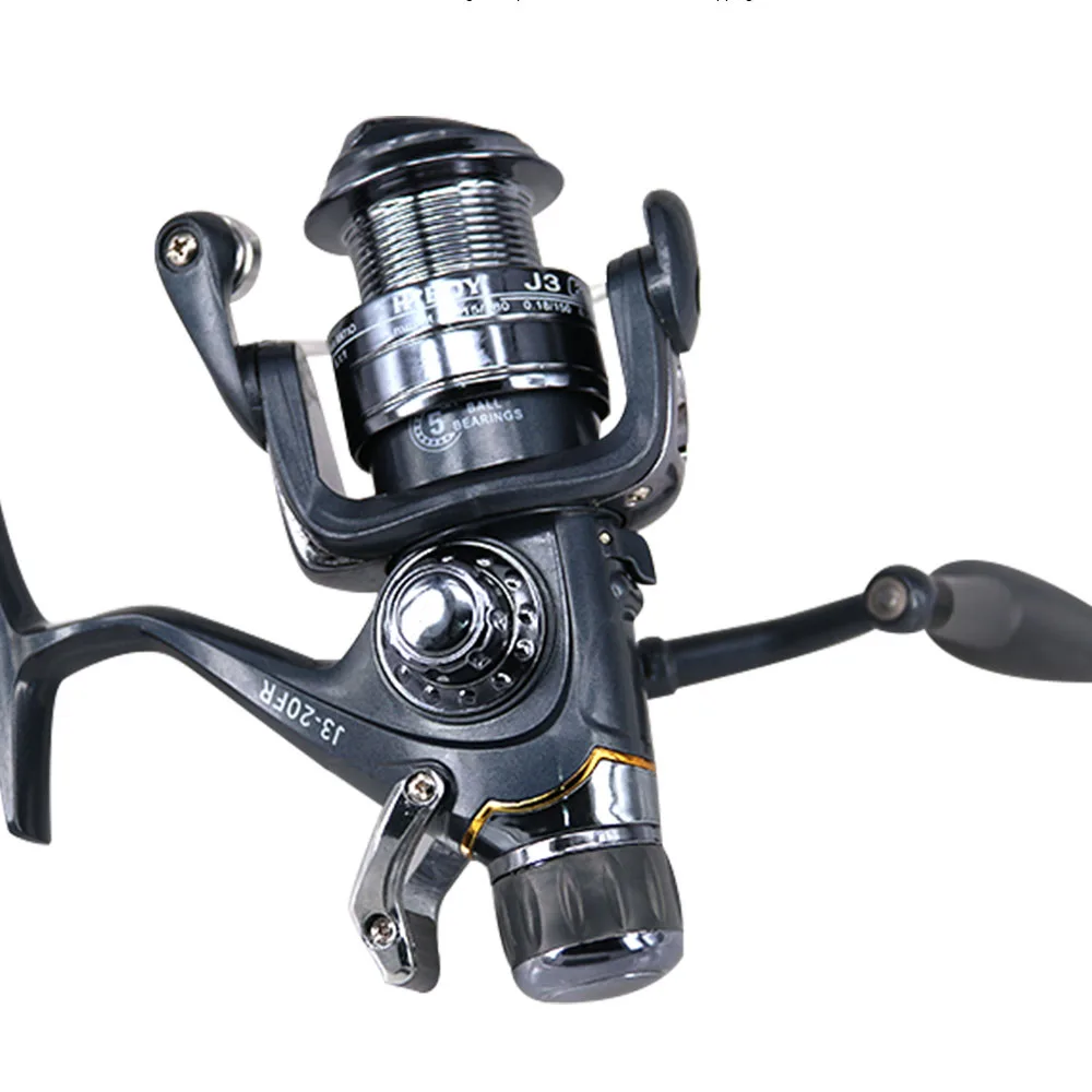 Carp New Front Rear Double Brake Saltwater Fishing Spinning Reel Speed ratio 5.5:1/5.1:1 Metal Spool FR2000-6000 | Спорт и