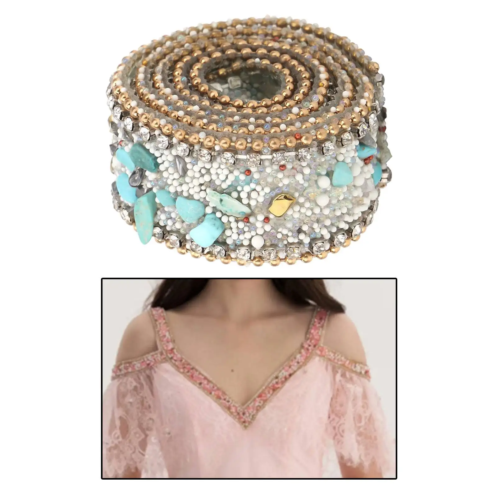 Кружевная лента 2 5 см Стразы гравий оболочка отделка Сделай сам Лента кружево для