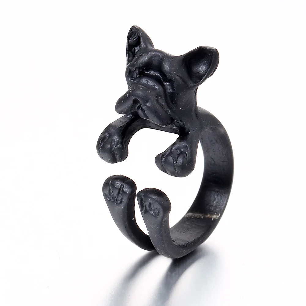 

New trend dog ring opening ring Bulldog ring rings for women gift for woman/man