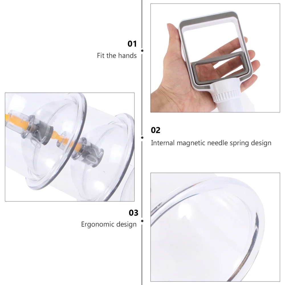 

1 Set Cupping Guasha Suction Scraping Massager Apparatus Device Explosion-proof Cupping Tank for Man Woman Home Salon (1