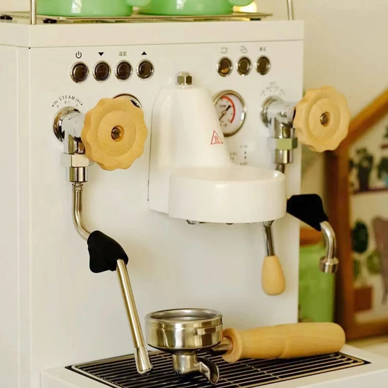 

Coffee Machine Handle for Welhome 330 Espresso Stainless Steel Solid Wood Coffee Machine Modification Accessories