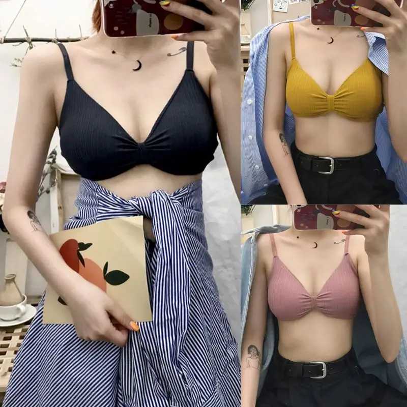 Молодежный подростковый мягкий хлопковый дышащий тренировочный бюстгальтер