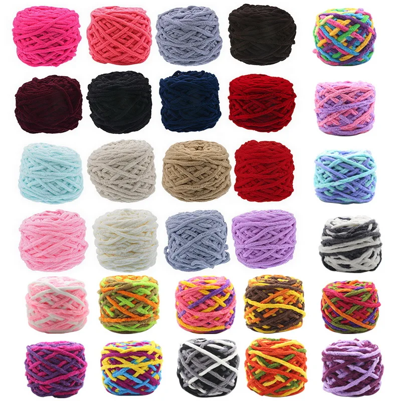 DIY Scarf Slipper Hat Line Soft Yarn 7-8MM Diameter Single Strand Coarse Wool Needle Blanket Knitting Chunky Towelling New | Дом и сад