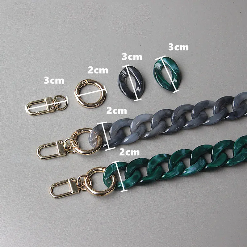 

Detachable Replacement Solid Color Strap Women Shoulder DIY Acrylic Chain New Fashion Woman Useful Handbag Accessory Chain