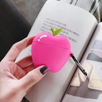 DVS-45 Милый мультфильм 3D авокадо брелок силиконовый чехол для Apple Airpods Мягкий противоударный чехол для New air pod 2 acessorios - Цвет: DVS-45