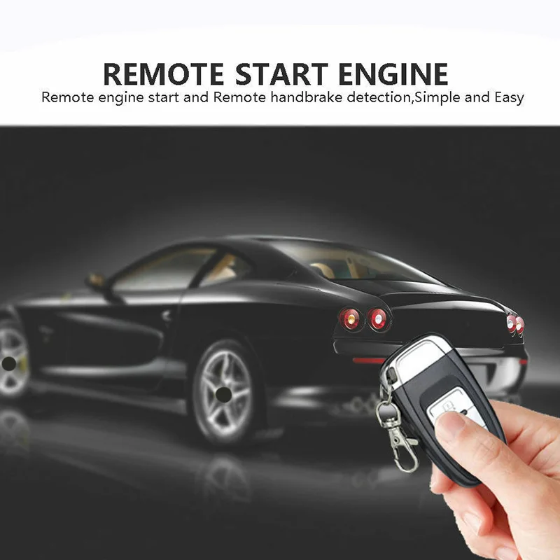 

Car SUV PKE Keyless Entry Engine Start Alarm System Push Button Start System Remote Starter Stop