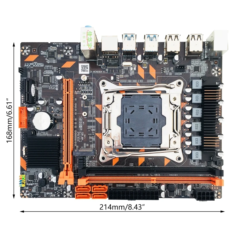 

X99-Mini LGA2011-3 M-ATX Motherboard Core 5th 6th Xeon E5 E7 DDR4 2666 2400 2133 MHz Memory SATA3 HDD M.2 NVME SSD RJ49