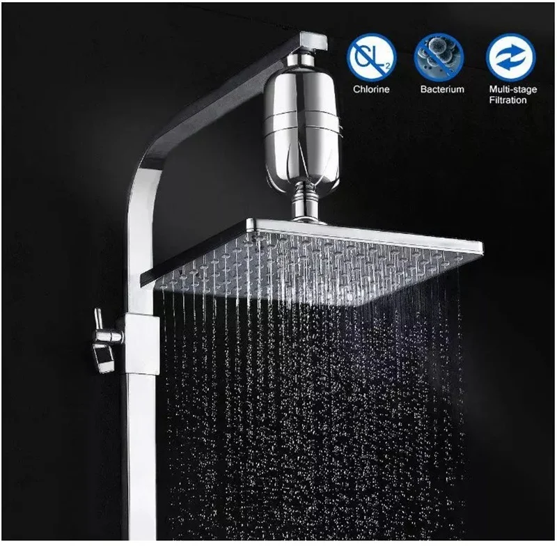 Bathroom Shower Filter Bathing Water Purifier Treatment Health Softener Chlorine Removal Oversea Free Shipping|Фильтры под раковину