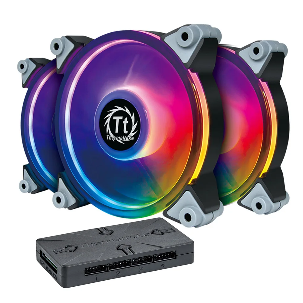 

Кулер для ЦП с бесшумным светодиодным RGB-подсветкой, 6 контактов, 12 В, 12 см