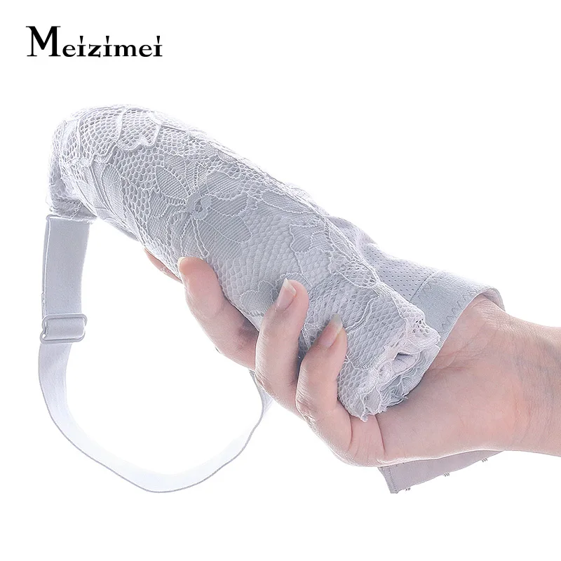 Meizimei Yellow Women's Bras Minimizer Push Up Bralette Crop Top BH Sexy Brassiere Girl Sexy Lace Plus Size BC Cup 34 36 Floral