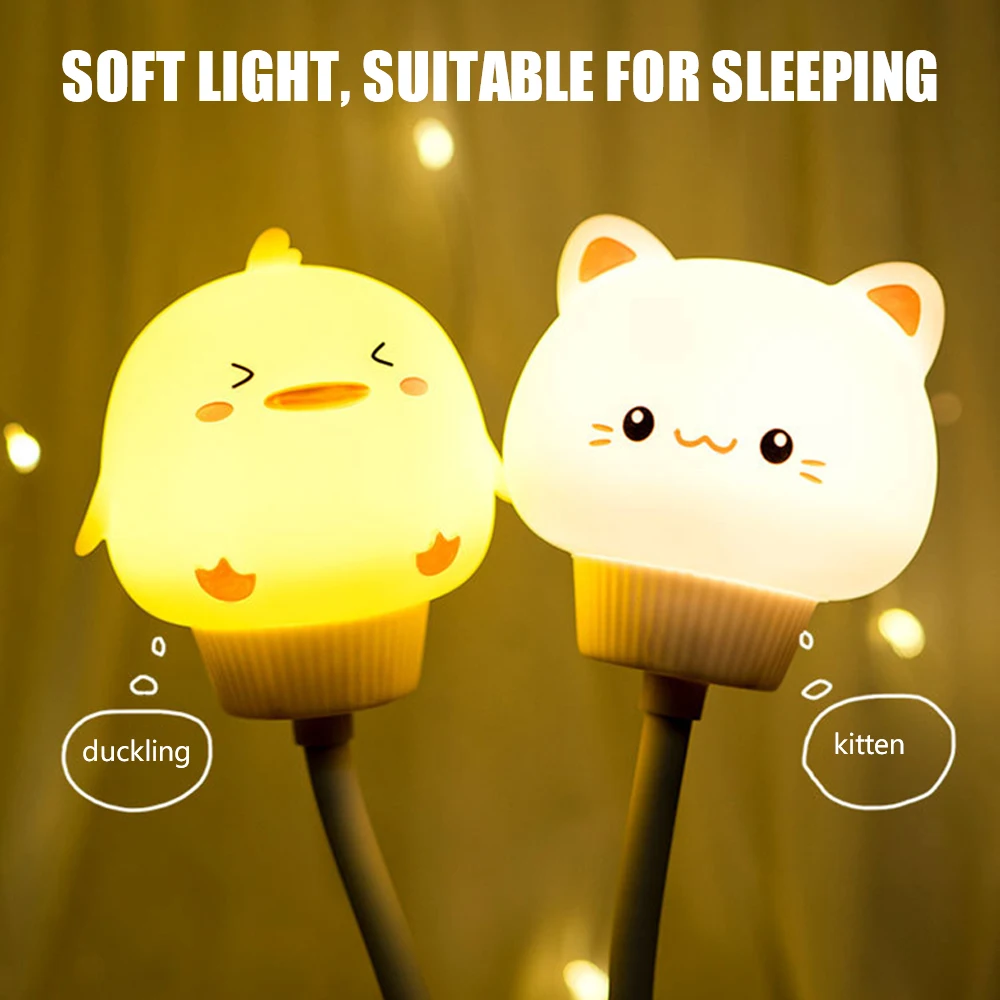 

USB Cute Night Light Desk Lamp Energy Saving Kids LED Night Light Bedroom Bedside Nightlight for Baby Toddler Children Teens