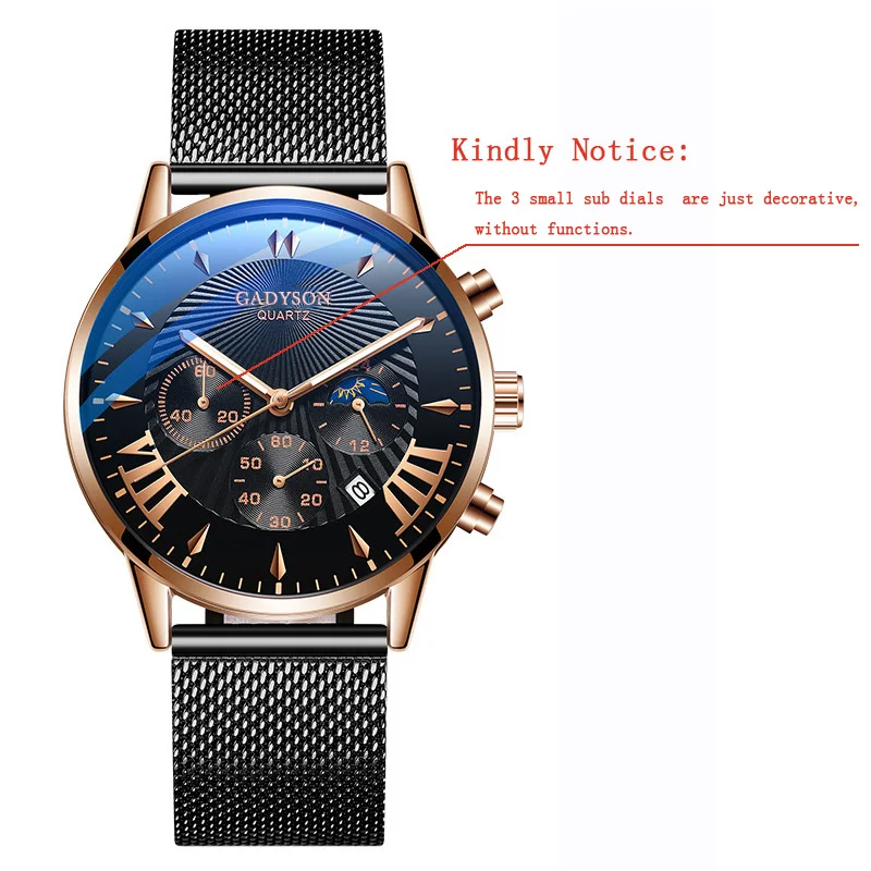 Часы мужские классические кварцевые стальные 2020 | Наручные часы