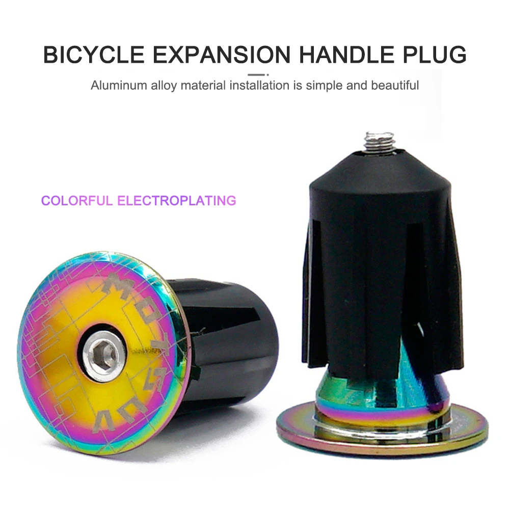 

1 Pairs Bike Handlebar End Plugs MTB Cycling Aluminum Handle Bar Grips Cap Mountain Bike Handlebar Accessory