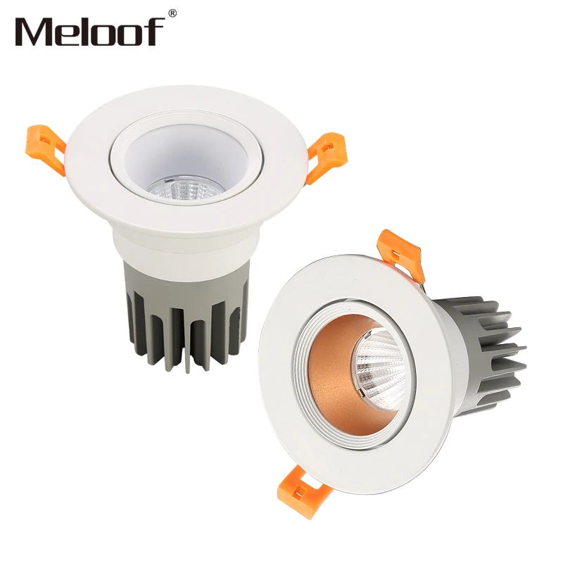 Диммируемый светодиодный потолочный светильник с COB матрицей точечный из бронзы