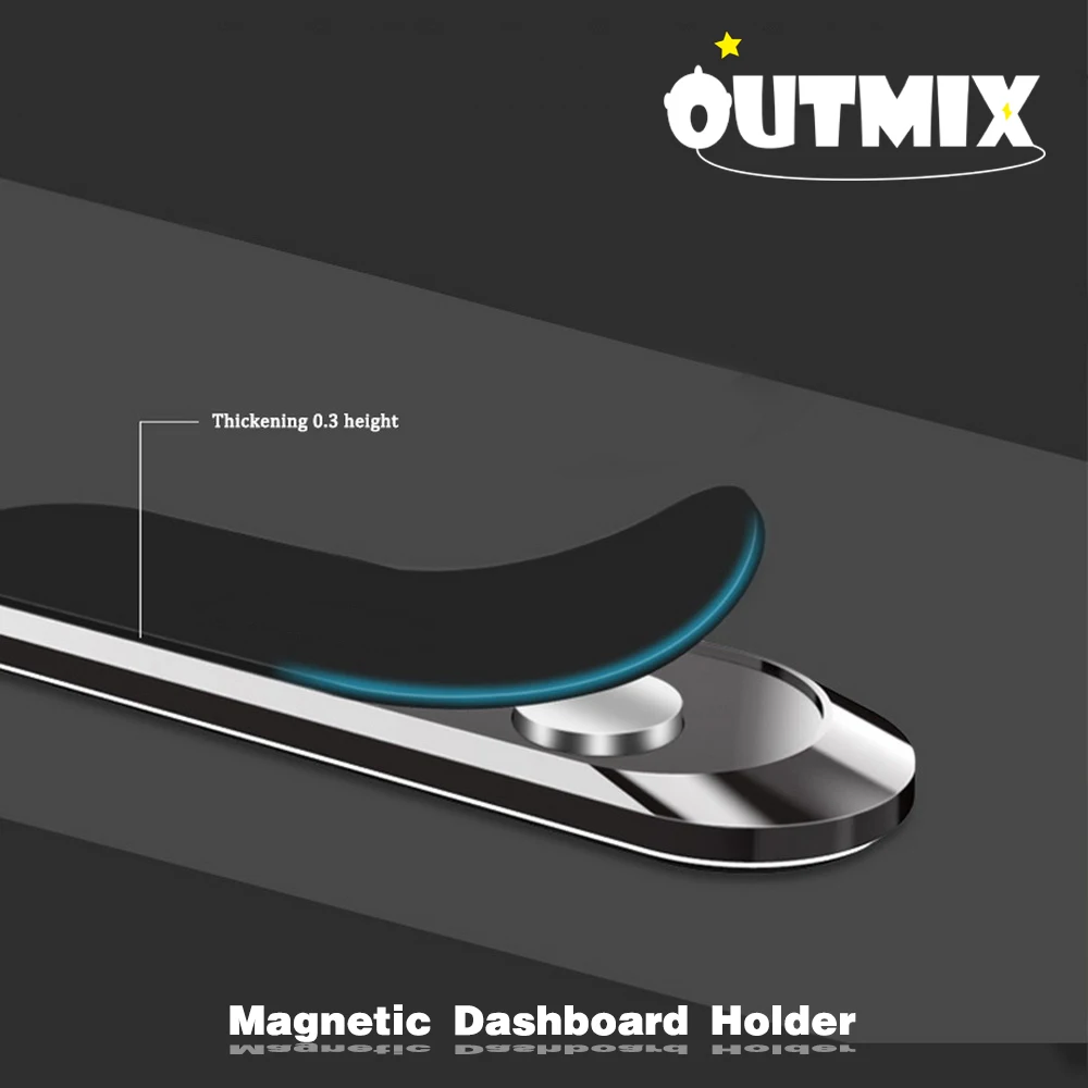 Магнитный автомобильный держатель OUTMIX для телефона универсальная подставка IPhone