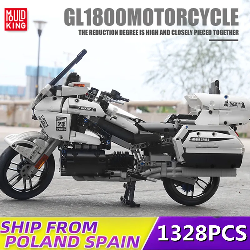 

MOULD KING 23001 High-Tech Gold Wing GL1800 Motorcycle Building Blocks Assemble Bricks Kids Educational Toys Christmas Gifts