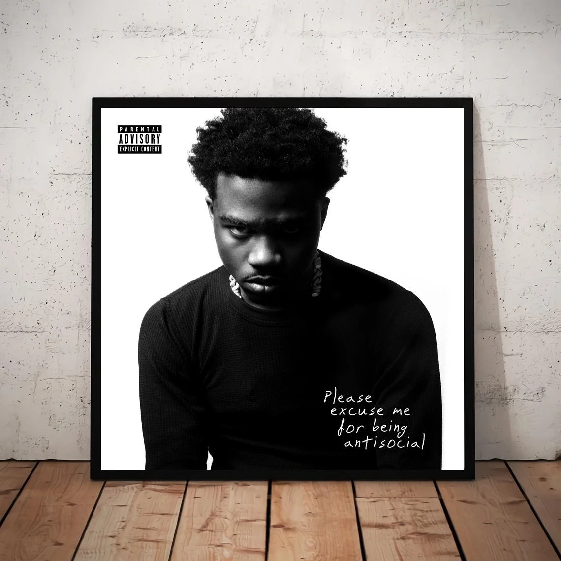 

Roddy Ricch Please Excuse Me For Being Antisocial Music Album Poster Canvas Art Print Home Decoration Wall Painting (No Frame)