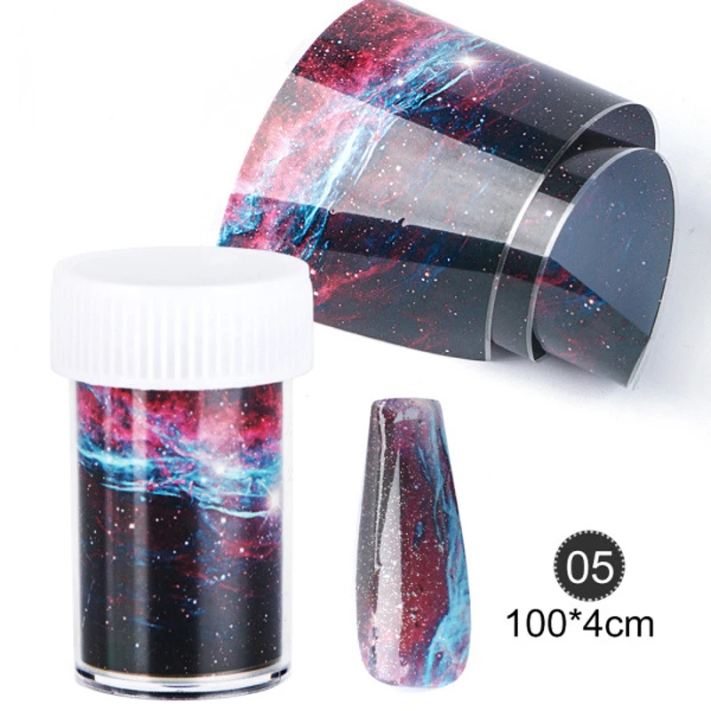 Переводные наклейки для ногтей 1 рулон в коробке бумага переноса из серии