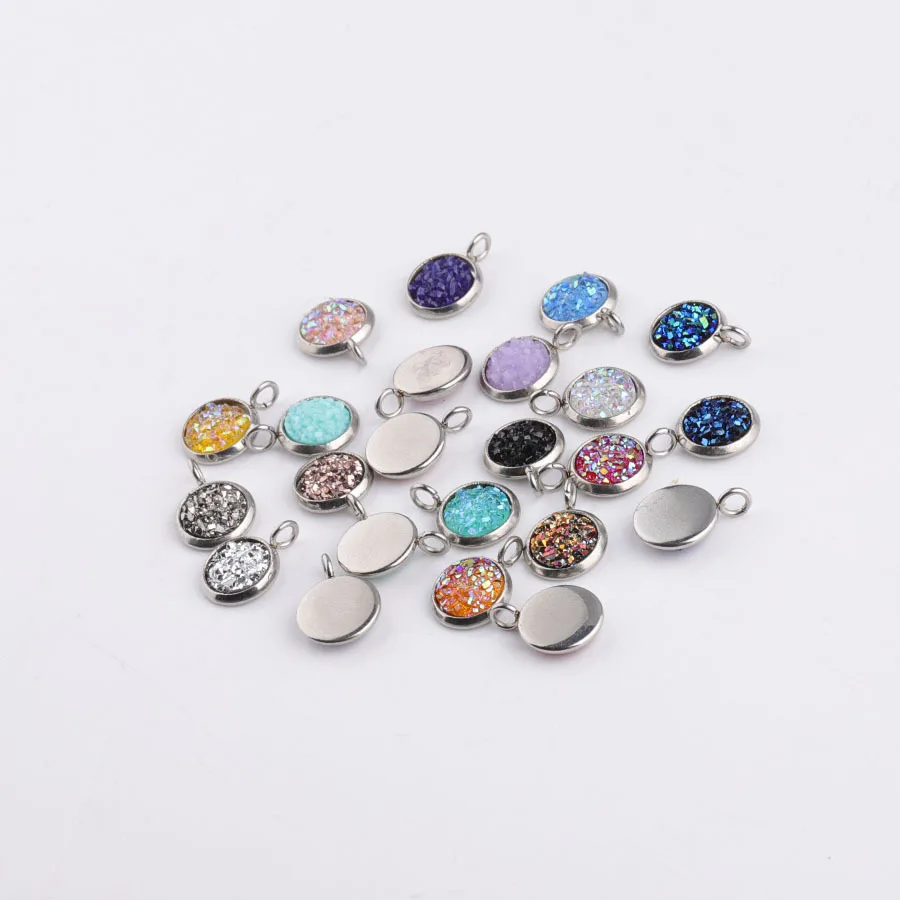 

60 шт./лот круглые подвески из блестящих страз карамельного цвета для изготовления самодельных сережек, подвесок, ожерелий, браслетов, летни...