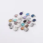 Круглые Подвески со стразами, ярких цветов, для самостоятельного изготовления сережек, ожерелий, браслетов, летние украшения, 60 шт.лот