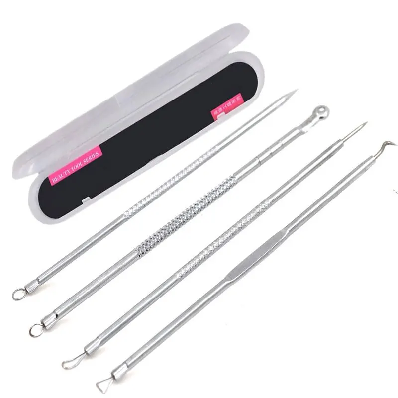 

3/4/5/7pcs Stainless Steel Needles Removal Blackhead Dots Cleanser Acne Blemish Remover Needles Set Black Spot Extractor Pore