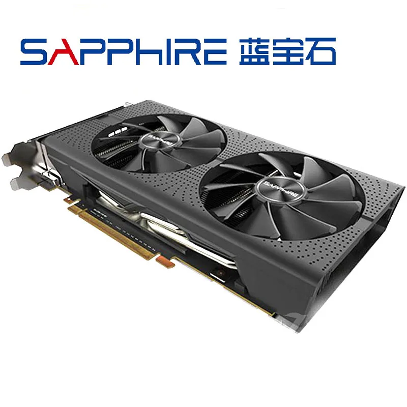 SAPPHIRE RX 580 8GB видеокарта 256Bit GDDR5 видеокарты для AMD 500 series RX580 карты DisplayPort HDMI DVI б/у |