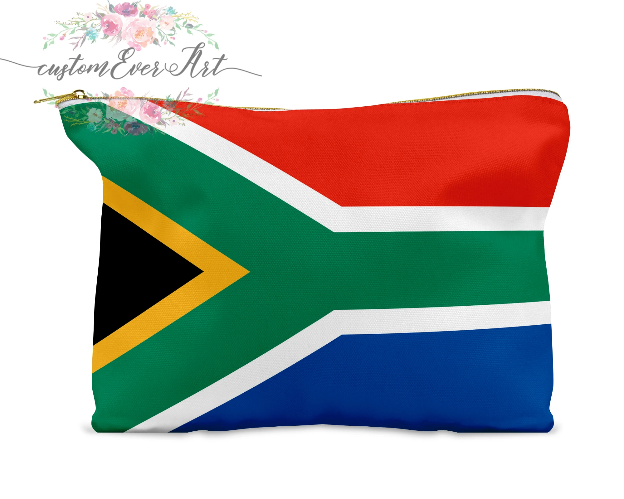 Южная Африка косметичка Персонализированная маленькая на молнии сумка для
