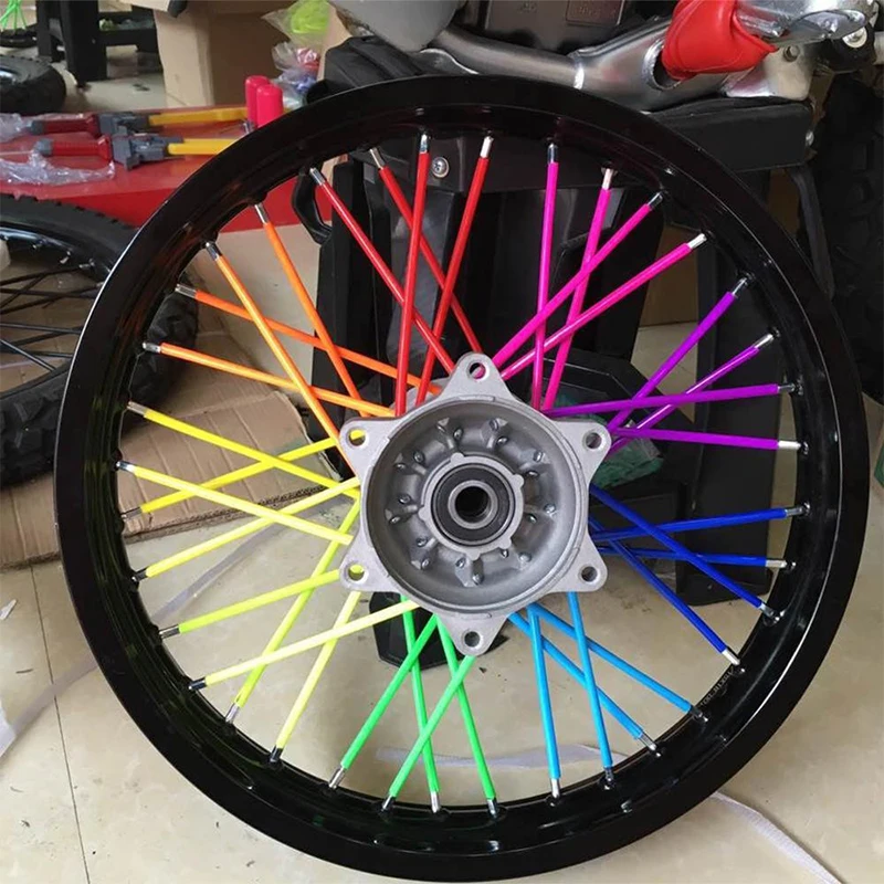 

36pcs 17cm Motorcycle Wheel Spoked Protector Wraps Rims Skin Trim Covers Pipe For Motocross Bicycle Bike Dropshipping