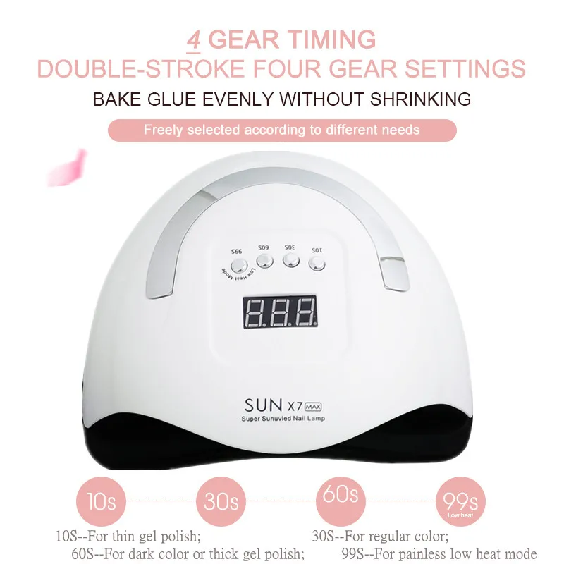 Лампа для сушки гель-лака ногтей 180 Вт макс. светодиодов 57 | Красота и здоровье