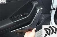 abs interior side door handle decoration frame cover trim 4pcs car styling for volkswagen t roc t roc 2018 2019 accessories