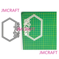 jmcraft 2021 new parallelogram heart border 4 metal cutting dies diy scrapbook handmade paper craft metal steel template dies