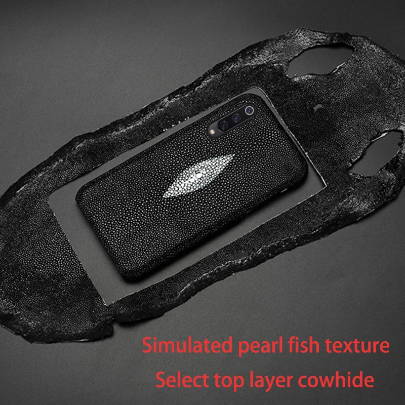 leather phone case for xiaomi redmi note 9s 8 7 6 5 k30 mi 9 se 9t 10 lite a3 mix 2s max 3 poco f1 x2 x3 f2 pro pearl fish cover free global shipping