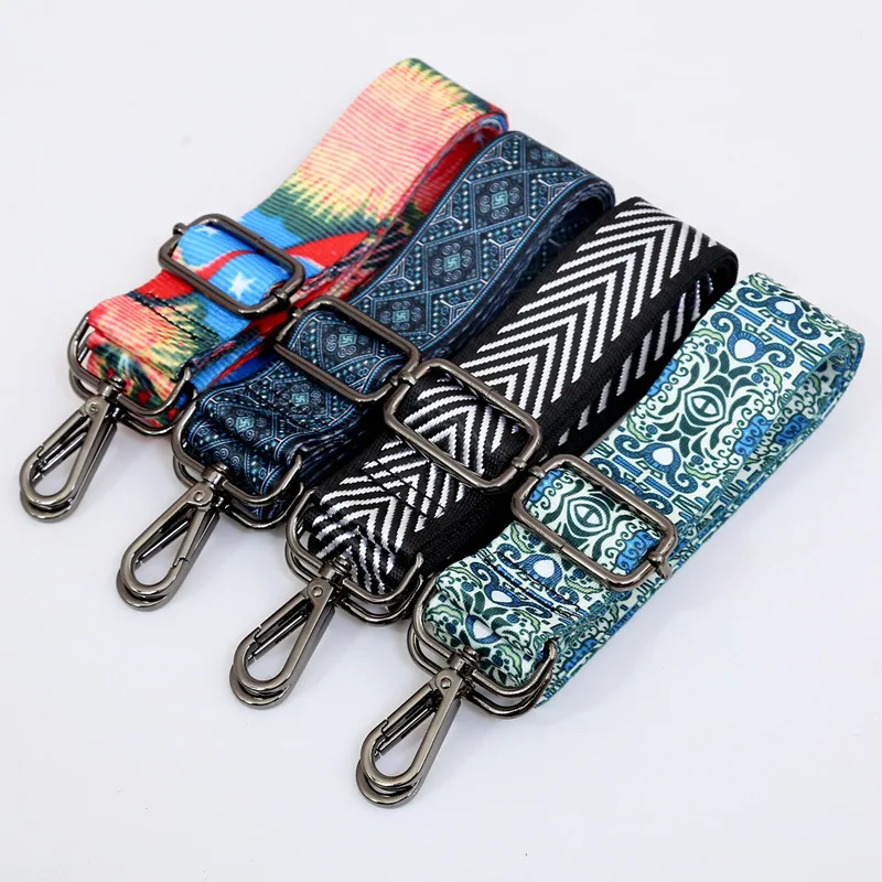 140cm Woven Bag Strap Women's belt for bag accessories Handles Ornament Handbags Shoulder Nylon Cross Body Messenger Belt Ethnic