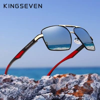 kingseven brand 2022 new polarized men sunglasses square aluminum frame male sun glasses driving fishing eyewear zonnebril n7719