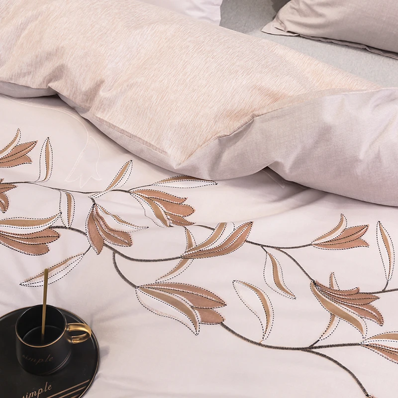 

3pcs Nordic solid print bedding set duvet cover 240x220 pillowcase 50x70 twin queen king size Bed linen for home