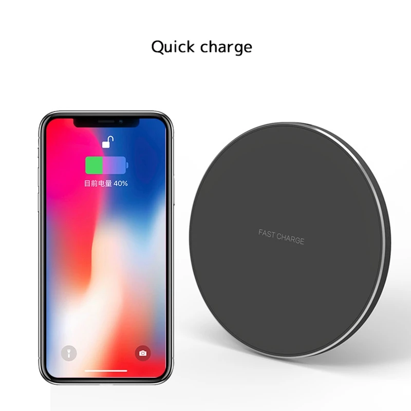Беспроводное зарядное устройство 9 В для iPhone X XR XS Max 8 быстрая Беспроводная