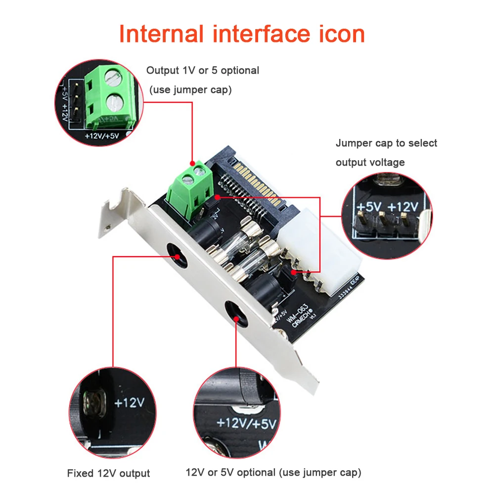 Настольная компьютерная плата ATX Power Lead-out с входом 1 выходом 4 порта кабель медный